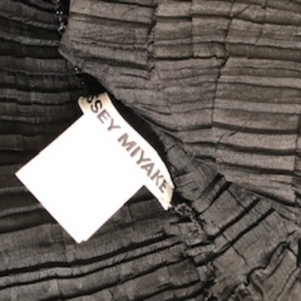 Issey Miyake Asymmetrical crinkle dress M (L)